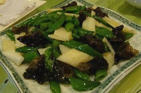 甜豆木耳炒山药