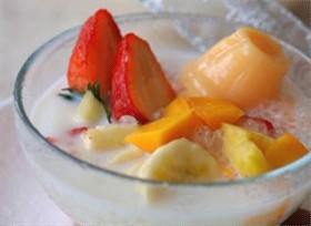 椰汁西米水果捞