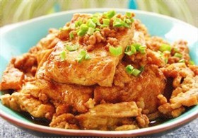 肉末烧豆腐