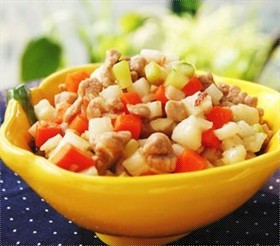 山药炒肉丁