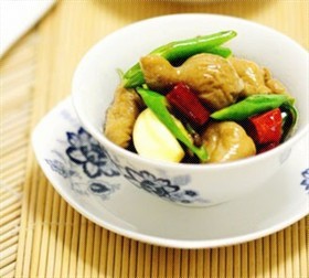 尖椒炒肥肠