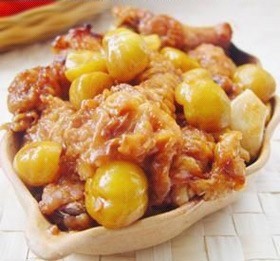 栗子焖鸡