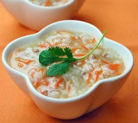 胡萝卜羊肉粥