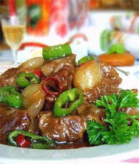红葱头焖牛肉
