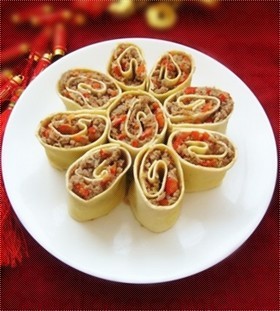 如意豆皮牛肉卷