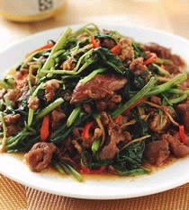 沙茶羊肉空心菜
