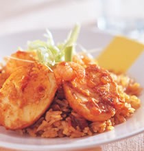 鲜虾饭