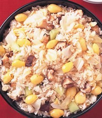 银杏时蔬拌饭