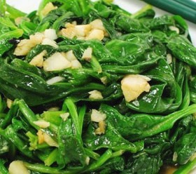 菠菜炒豆腐
