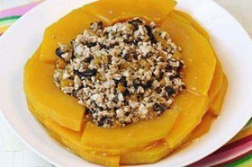 咸蛋豆豉蒸南瓜