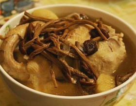 茶树菇炖鸭汤