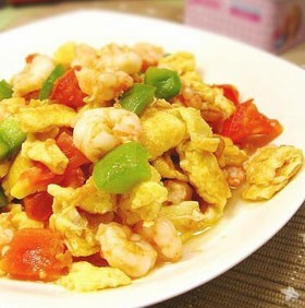 虾仁炒蛋