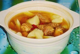 土鸡炖山药