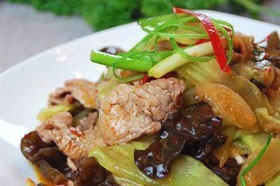滑炒肉片