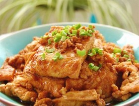 肉末烧豆腐