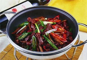 茶树菇炒牛柳
