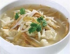 金针嫩肉白玉汤