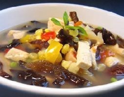 番茄木耳豆腐汤