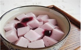 蓝莓豆腐