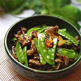 牛肉熘荷兰豆