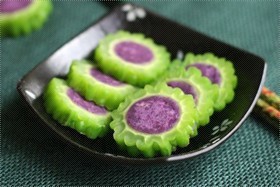 苦瓜紫薯圈
