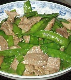荷兰豆炒肉