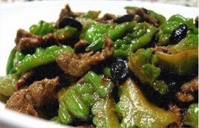 豆豉苦瓜炒牛肉