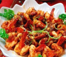 川汁烧虾球