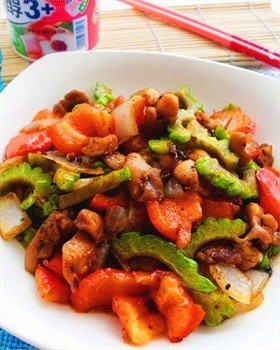 豆豉苦瓜鸡肉
