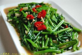 虾酱通心菜