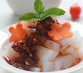香菇酱拌凉粉
