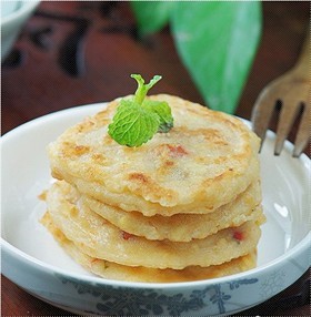 鸡茸豆腐饼