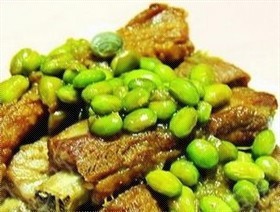排骨烧毛豆