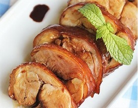 叉烧鸡肉卷