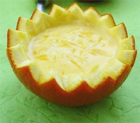 香橙牛奶蒸蛋