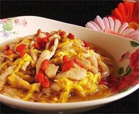 菊花肉丝
