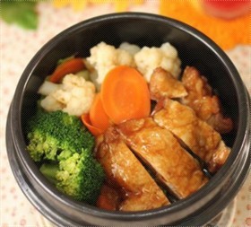 日式煎鸡饭