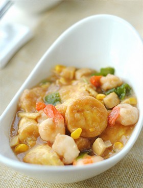 虾仁玉子豆腐