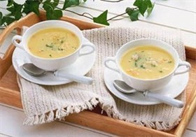 雪梨豆腐蛋花汤