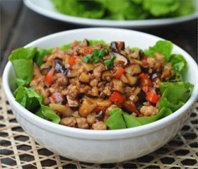 生菜香菇炒肉