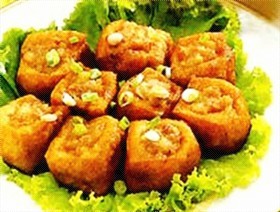 绿茶炸豆腐