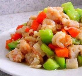 三丁烩虾仁