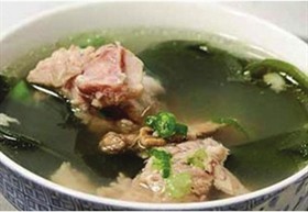 海带绿豆煲猪脊骨
