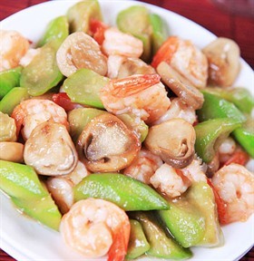 草菇虾仁