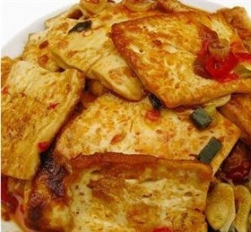 鱼香煎豆腐