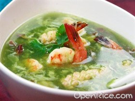 碧绿海鲜汤