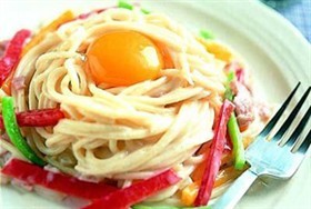电饭锅奶油培根意面
