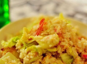 蟹肉咸蛋黄炒饭