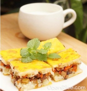 三鲜豆皮饭