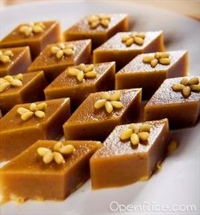 松子枣泥拉糕